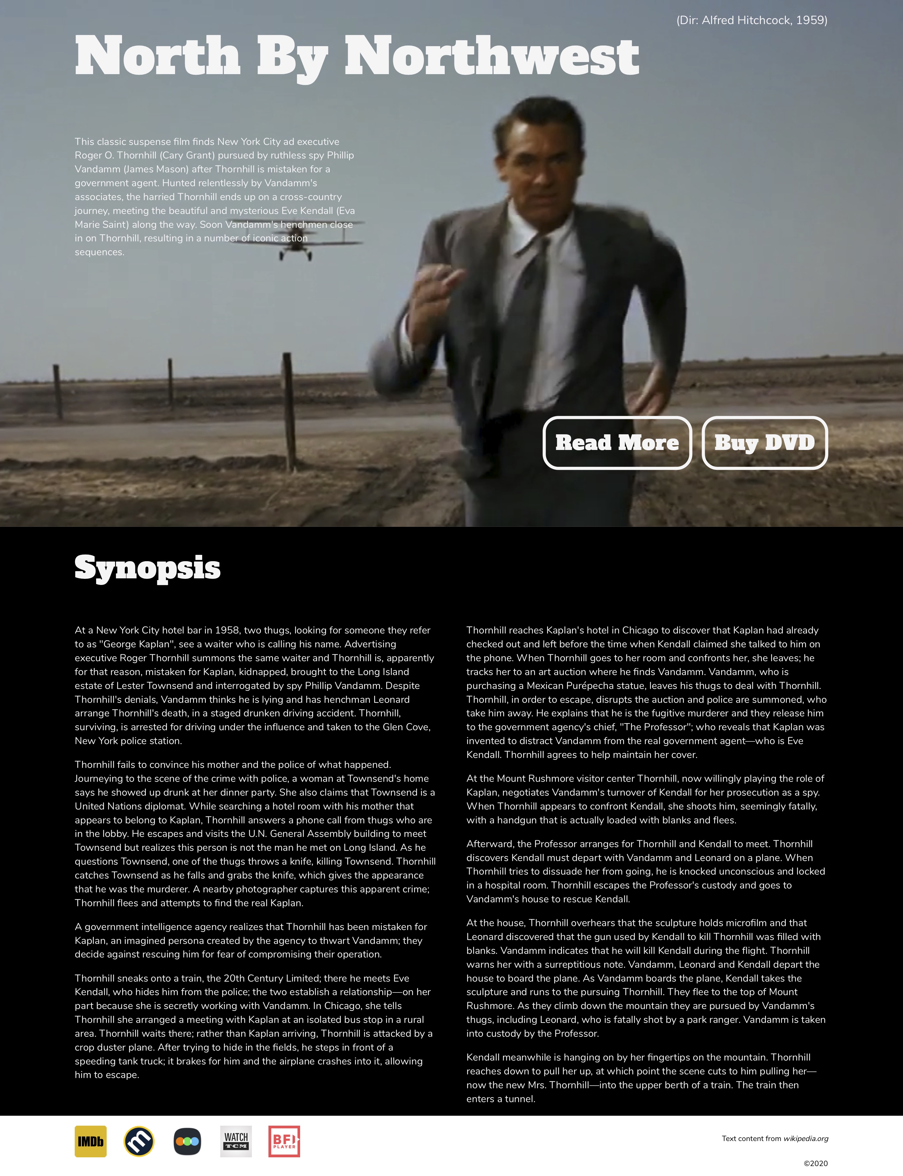 Static desktop view of site running jQuery video background